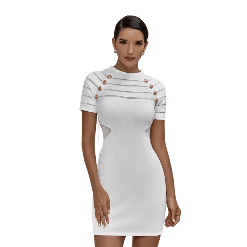 Bodycon Night Club Party Dress | Classic Party Dress | White Dresses